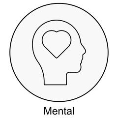 Mental icon, Strengthening Mental Resilience, Unlocking the Power of the Mind