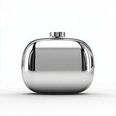 Obraz premium Elegant and Modern Metallic Clutch Bag on Clean Background for Fashion and Accessories Collection