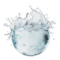 PNG An isolated blue water splash on the center chandelier explosion droplet.