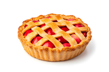 Apple pie isolated on a white background
