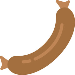 vector illustration of sausage