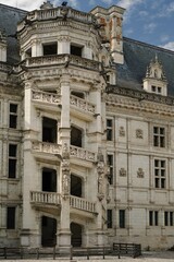The royal palace of Blois city, Loire France