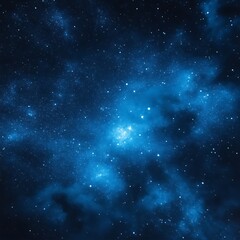 Blue nebula cosmic background space galaxy universe