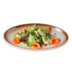 Fresh salad dish restaurant food photography indoor dining aesthetic presentation