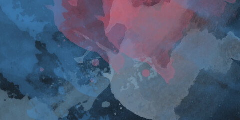 Abstract translucent multicolored watercolor background. Watercolor background. 3D illustration, 3D rendering. Colorful gradient ink colors wet effect hand drawn canvas background .>