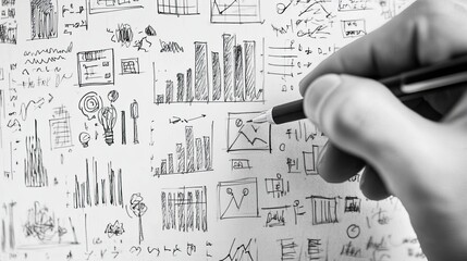 Silhouettes in a Bright Space