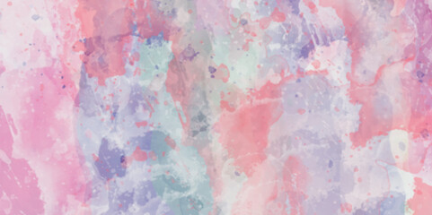 Abstract translucent multicolored watercolor background. Watercolor background. 3D illustration, 3D rendering. Colorful gradient ink colors wet effect hand drawn canvas background .>