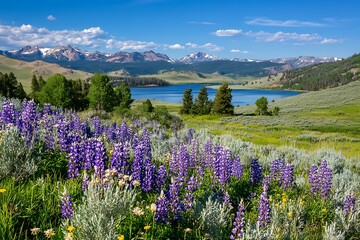 Obraz premium Focuses on meaning of securing and tending Yellowstone showing tight link of guests and conservation in this grand area 