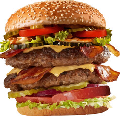 burger meat cheese and pickles5