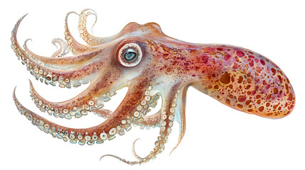 Obraz premium octopus isolated on white background,octopus on white background,octopus isolated on white.