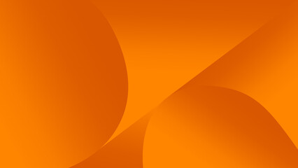 Abstract Orange Background Design with Gradient and Smooth Shapes