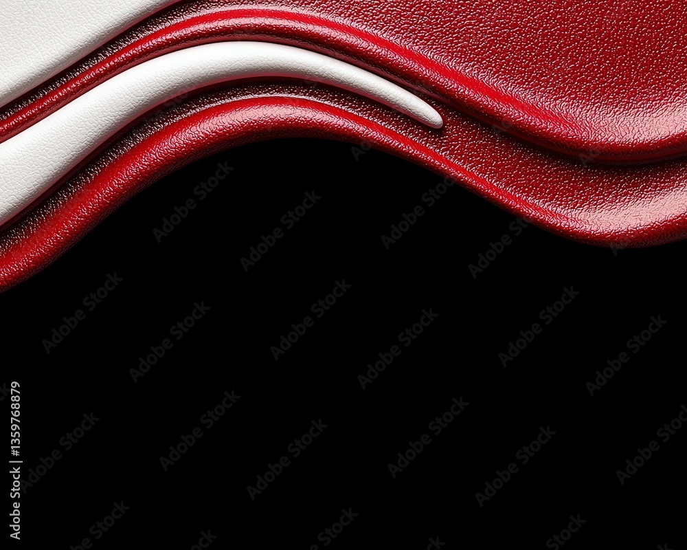 Poster minimalist black and white illustration of abstract waves with smooth curves and textured surface fo