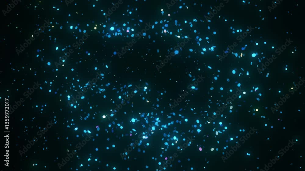 Poster glowing particles dynamically align to form a futuristic map of ukraine. the animation features rota