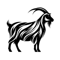 Obraz premium A black silhouette of donkey, stroke lines, minimalist art style, vector, isolated, transparent background 