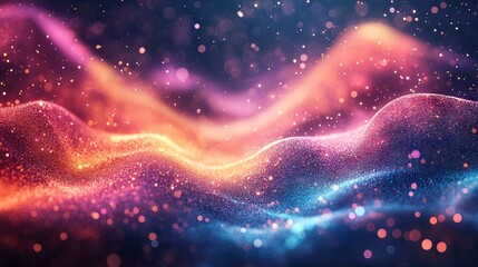 Fototapeta premium Celestial Dust: A Symphony of Color and Light