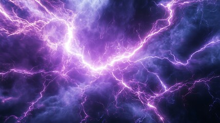 Fototapeta premium Electric energy bolts intertwining in chaotic beauty