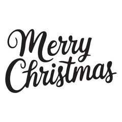 Fototapeta premium Vector illustratio of merry christmas text.