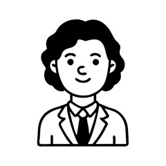 Politician hand drawn illustration