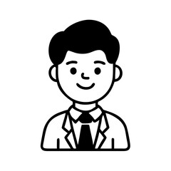 Salesman Hand drawn illustration