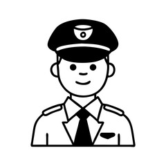 Security Guard Hand-Drawn Illustration