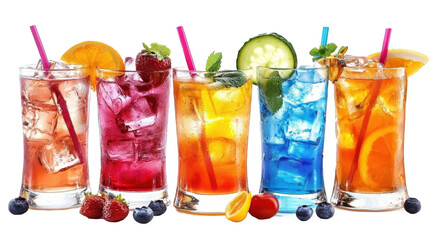 Colorful Refreshing Cocktails