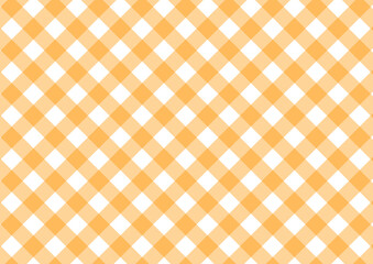 オレンジのチェック柄	

