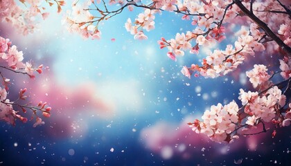桜の舞う空