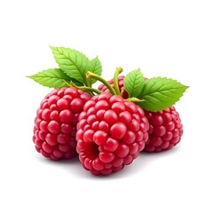 raspberry with leaves