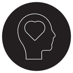 Mental icon, Strengthening Mental Resilience, Unlocking the Power of the Mind, vector