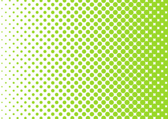 黄緑のカラーハーフトーン