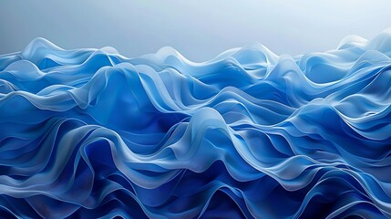 Obraz premium 3d abstract water wave blue background wallpaper design