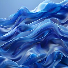 Obraz premium 3d abstract water wave blue background wallpaper design