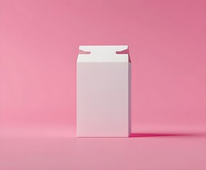 White blank mockup cardboard packaging juice box