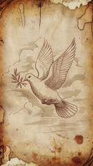 tattoo idea of a pigeon flying sketch