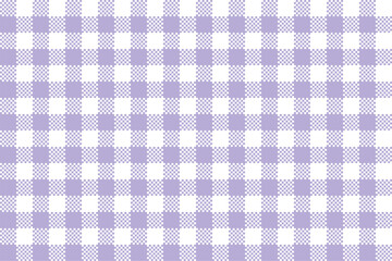 pastel purple tartan checkered seamless pattern, light purple tartan checkered, pastel purple and white checkered, lilac checkered, lavender checkered © Pearl.Studio