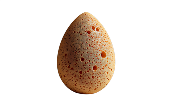 Abstract Egg Shaped Texture Background Porous Brown Organic Design Element