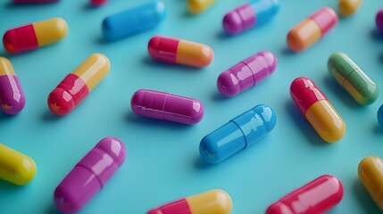 Close-Up of Colorful Capsules.