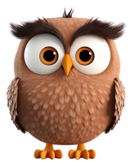 Fototapeta premium PNG Owl cartoon animal bird.
