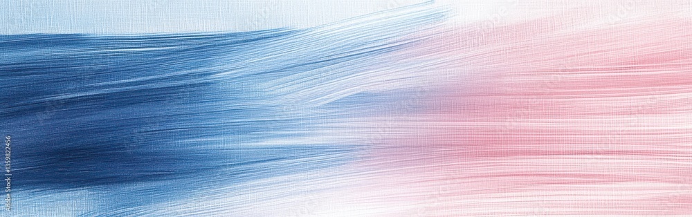 Poster elegant pencil strokes create a serene gradient in muted blue tones