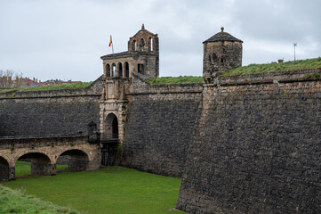 Beautiful  Ciudadela of Jaca in northern Spain