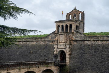Beautiful  Ciudadela of Jaca in northern Spain