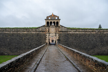 Beautiful  Ciudadela of Jaca in northern Spain