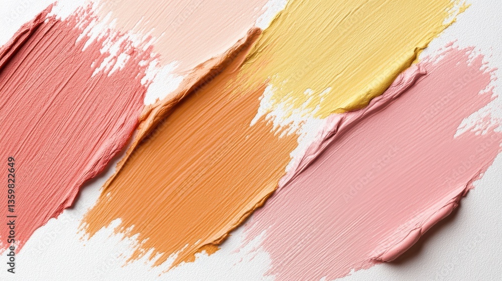 Aufkleber elegant composition of rough and smooth pencil strokes showcasing a blend of soft pastel colors on c