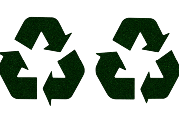 Green Recycle Arrows Illustration Ecology Concept Isolated Background