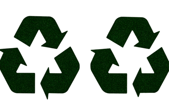 Green Recycle Arrows Illustration Ecology Concept Isolated Background