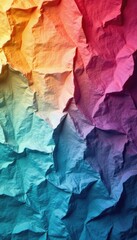 crumpled paper texture with deep creases and worn edges, paper folds, distressed paper, worn paper