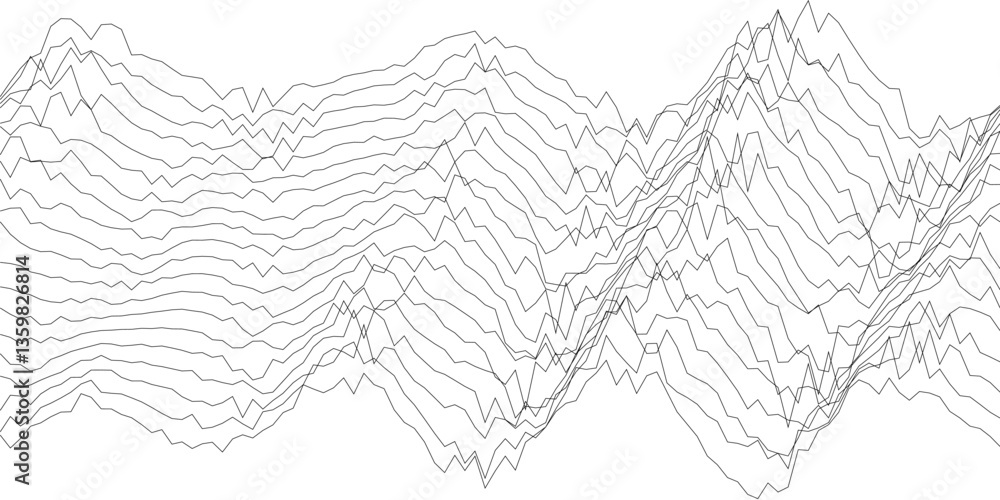 Poster abstract wave pattern design for creative projects and modern decor.