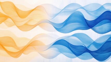 Fototapeta premium Abstract gradient of pencil strokes in warm and cool colors blending harmoniously on a textured background