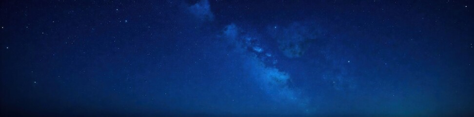 Fototapeta premium deep blue blackness of night sky with numerous stars shining brightly in the darkness, space, celestial, cosmos