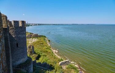 Obraz premium Akkerman Fortress Walls Overlooking the Dniester Estuary
